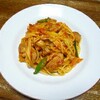 長ネギのパスタ①トマトソース