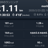 ペース走21.1k(4:18/km)/ピーキングに入る