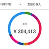 7月の収支【￥304,413】