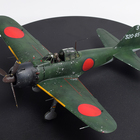 タミヤ1/48「零戦22型」完成品 タミヤ 1/48 零式艦上戦闘機二二型 応急迷彩 プラモデル完成品
