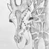 アミメキリンのはっさくを描いてみたGiraffe in Hiroshima