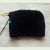 ゴム編みのシンプル帽子　編み始め