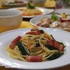 ☆ベーコンとほうれん草のにんにくスパゲティ＆豚肉のソテー☆