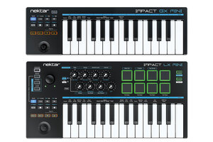NEKTAR TECHNOLOGYから持ち運びできるMIDIミニ・キーボードImpact GX MiniとImpact LX miniが発売