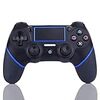 ps4 コントローラー ワイヤレス 砂のような感触の表面 ps4ゲームパッド ゲームコントローラ  Blue 無線 DUALSHOCK 4 USB 接続 (PS4 PS3 PC 振動機能 対応) バージョン5.55対応