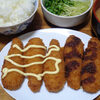 今日の食べ物　朝食にささみフライ