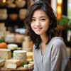 チーズ（食べ物）・女性・美人 無料 フリー写真・フリー画像（AI画像生成）