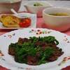 ♪牛肉と菜の花のオイスターソース炒め＆新玉ねぎのピカタ♪