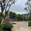 いきなりの雨に・・・。