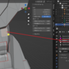 Blenderでマテリアルプロパティからマテリアルを使用しているメッシュを表示してマテリアルごとに頂点ペイントを適応する