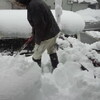 雪がすごいです。