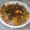  豚生姜焼(その１９) 「ゆくる」(移動販売)の「生姜焼き丼」(日替わり) ３５０円
