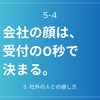 5-4.「会社の顔は、受付の0秒で決まる。」 ——出迎えから見送りまで。相手を『最高位のゲスト』に変える演出の極意。