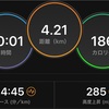 Tペース20分走 日没すれすれ