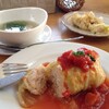 Tさんのお料理…トマトロールキャベツ＆レタスとささみのスープ♪