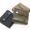 【 CIE 】LEATHER FLAP CONPACT WALLET