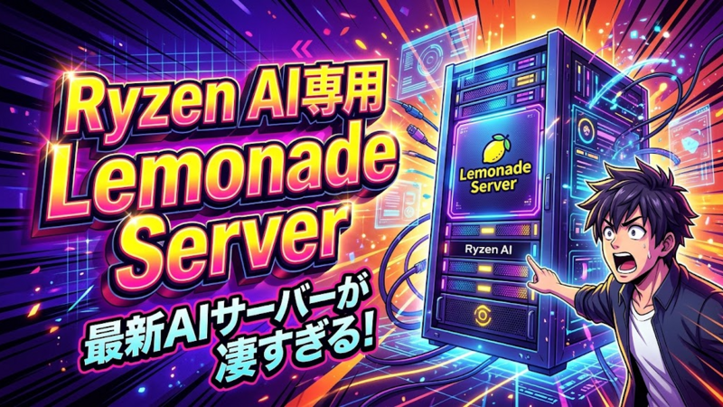 Ryzen AI専用「Lemonade Server」で完全無料のローカルAI環境を構築する全手順