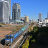 横浜駅東口水際の貨物線