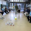 自由活動はボーリング　ステージの合同練習