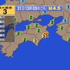 🔔夜だるま地震速報/最大震度3、徳島県沖