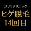 【ヒゲ脱毛14回目】ゴリラクリニック　2024年2月施術　ジェントルヤグ（ヤグレーザー）