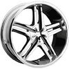 !!Sale Pacer Tailspin 20x9 Chrome Wheel / Rim 5x115 & 5x5 with a 15mm Offset and a 83.82 Hub Bore. Partnumber 778C-2901615