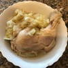 超簡単な鶏モモ肉とキャベツの煮物
