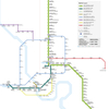 バンコクのBTSスカイトレインの路線について