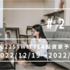 日経平均225Twitter投資家予想と結果　2022/12/19～2022/12/23