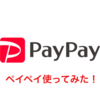 PayPay（ペイペイ）使ってみた！