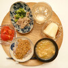 豚肉と小松菜の塩麹炒め定食