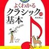 「よくわかる クラシックの基本」を読んだ