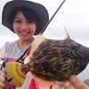 鹿児島の海は 9月も楽しいぞう！ 釣りガール頑張るぞう！カワハギっ！