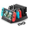 Nintendo switch 多機能充電スタンド KetenTech 充電台 Switch Proコントローラー Joy-Conグリップ Nintendo switch充電ドック Androidスマホ対応充電 充電ホルダー チャージャー