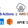 AWS CDKとGitHub ActionsでLambdaで動くAPIをTypeScriptで作る