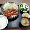 西川口の「あおき食堂」さんでハンバーグデミグラスソースかけ定食を食べました★