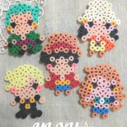 ワンピース アイロンビーズ図案 Mi Yu のアイロンビーズアトリエ Perlerbeads Design ワンピース アイロンビーズ図案 Mi Yu のアイロンビーズアトリエ Perlerbeads Design