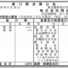 翔泳社　第１２期決算公告