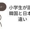日本と韓国の違いー小学生の子供達の視点①毛深い日本人、子供のお小遣いを使う韓国の親・・・