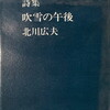 吹雪の午後　北川広夫詩集