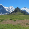 スイス高原の青空