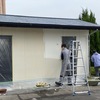 美術館トイレの塗装２　外壁