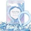 ネッククーラー キッズ クールリング Frosty ring 首元ひんやり 氷結ベルト 爽快リング アイスネックリング 冷却 クール 爽快リング 暑さ対策 熱中症対策 首 冷やし クールグッズ 首掛け ひんやり  (M, ブルー)