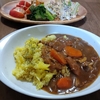 休みの日に作る男の料理　カレーライス