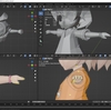 SDキャラクターの3Dモデルを作成する その１５（腕と手のモデリング）