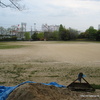 出島西公園の注意看板