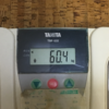 今朝の体重