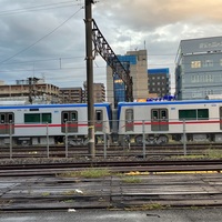 京成3200形　3236編成と3238-37号車が甲種輸送で蘇我駅に到着する