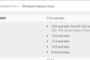 【Fortinet】FortiClientEMSでFortiClientのバージョン管理してみた