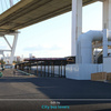 【シティバストピックス】万博シャトルバスが発着する桜島駅バスターミナルの建設工事が進行中
